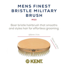 Kent MG3 poils de sanglier naturels favorisant la distribution d'huile naturelle