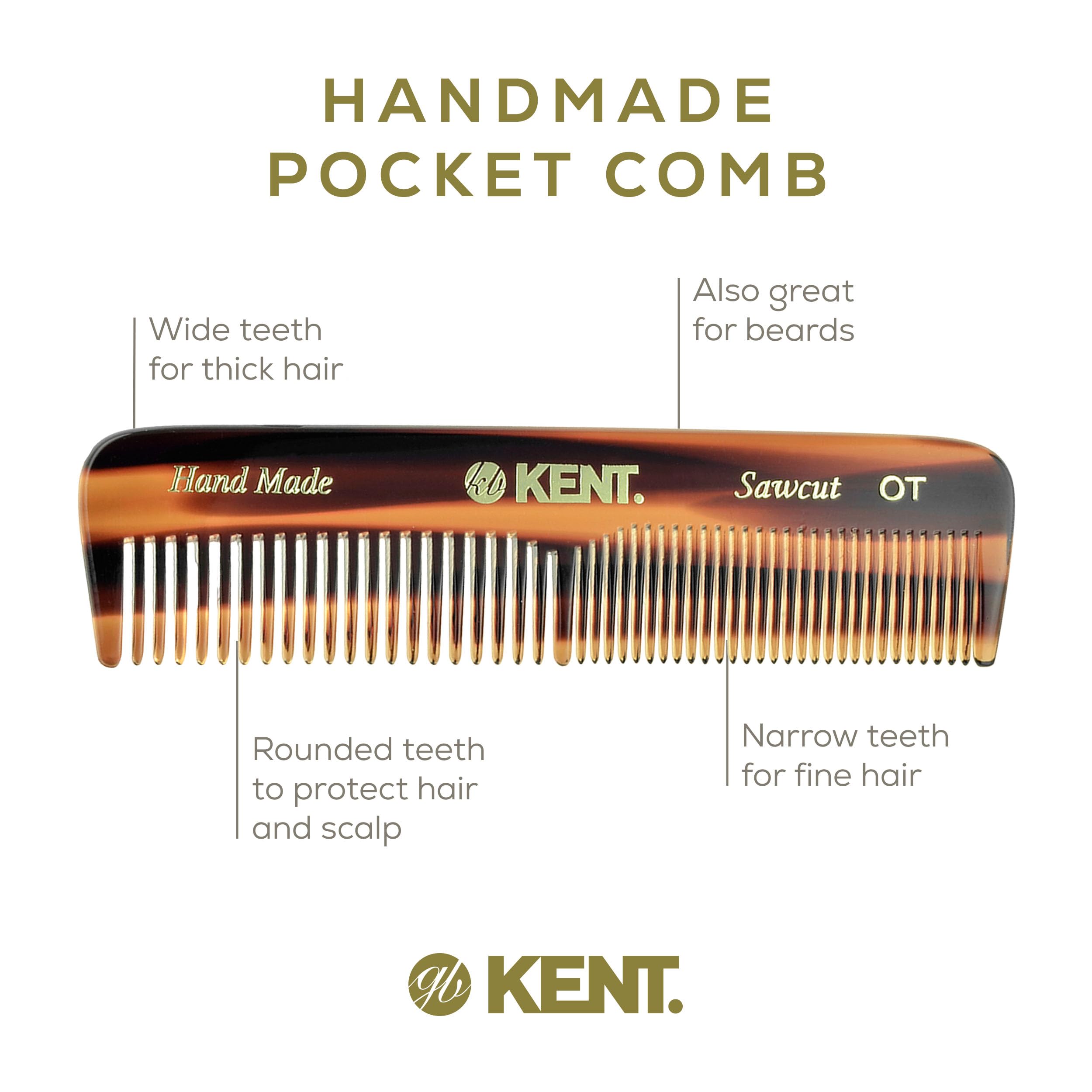Kent OT Tortue pour barbe et moustache, idéal pour démêler les poils épais.