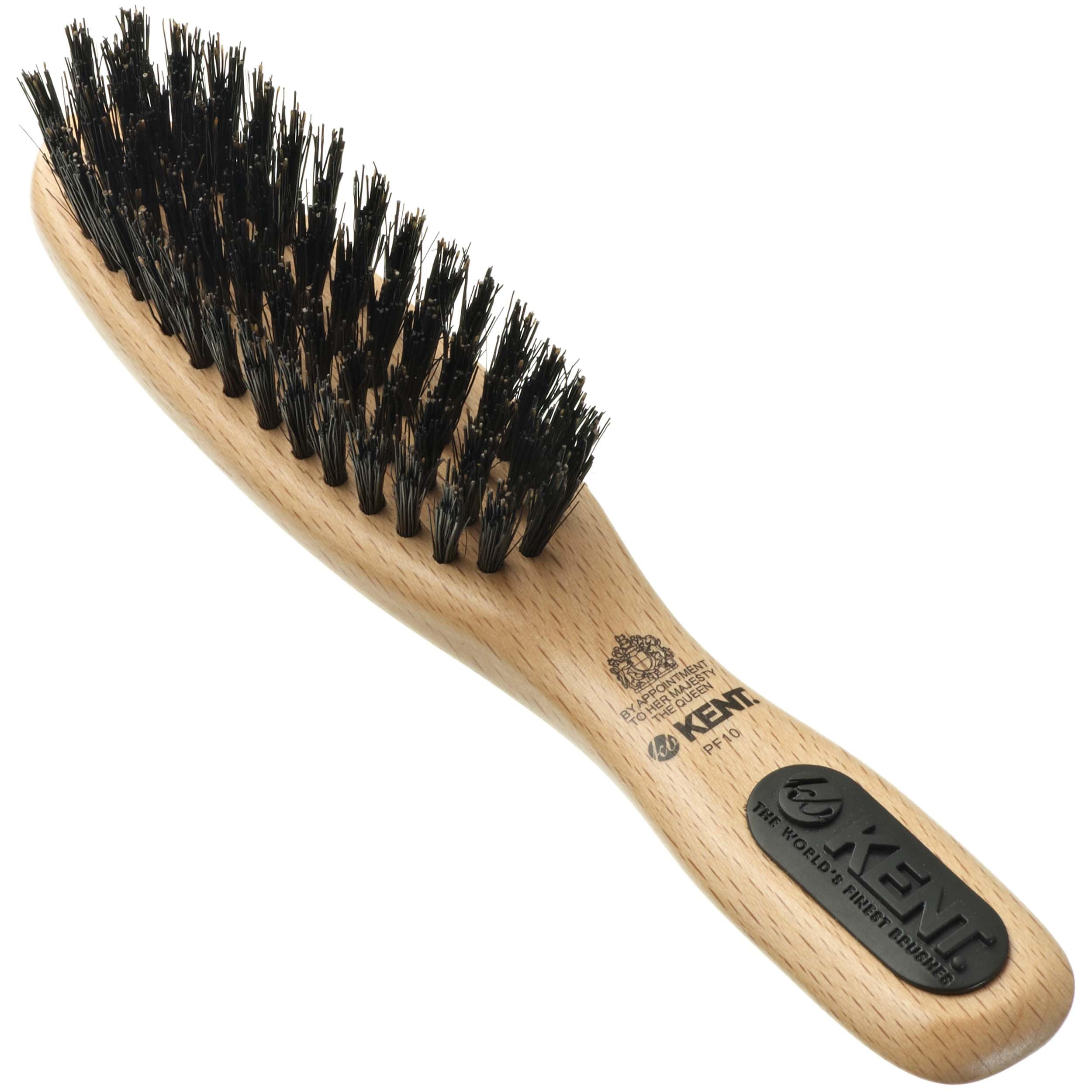 Kent PF10, brosse en poils de sanglier compacte pour cheveux courts et moyens