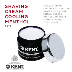Mousse de rasage riche Kent SCT2, protectrice et adoucissante.