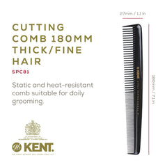 Kent SPC81 : peigne salon dents fines pour précision et mise en forme détaillée