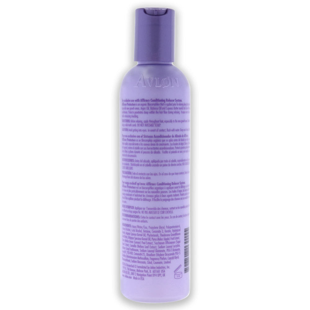 KeraCare Avlon Affirm Protecto, application sur cheveux, facilite le démêlage et la gestion des mèches.