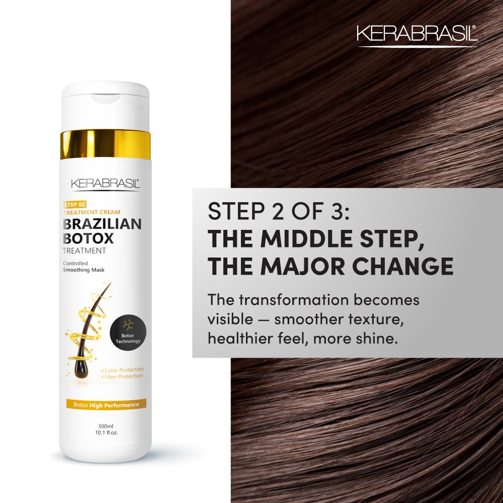 Kerabrasil STEP 01-03 Botox Bresilien avant et après cheveux