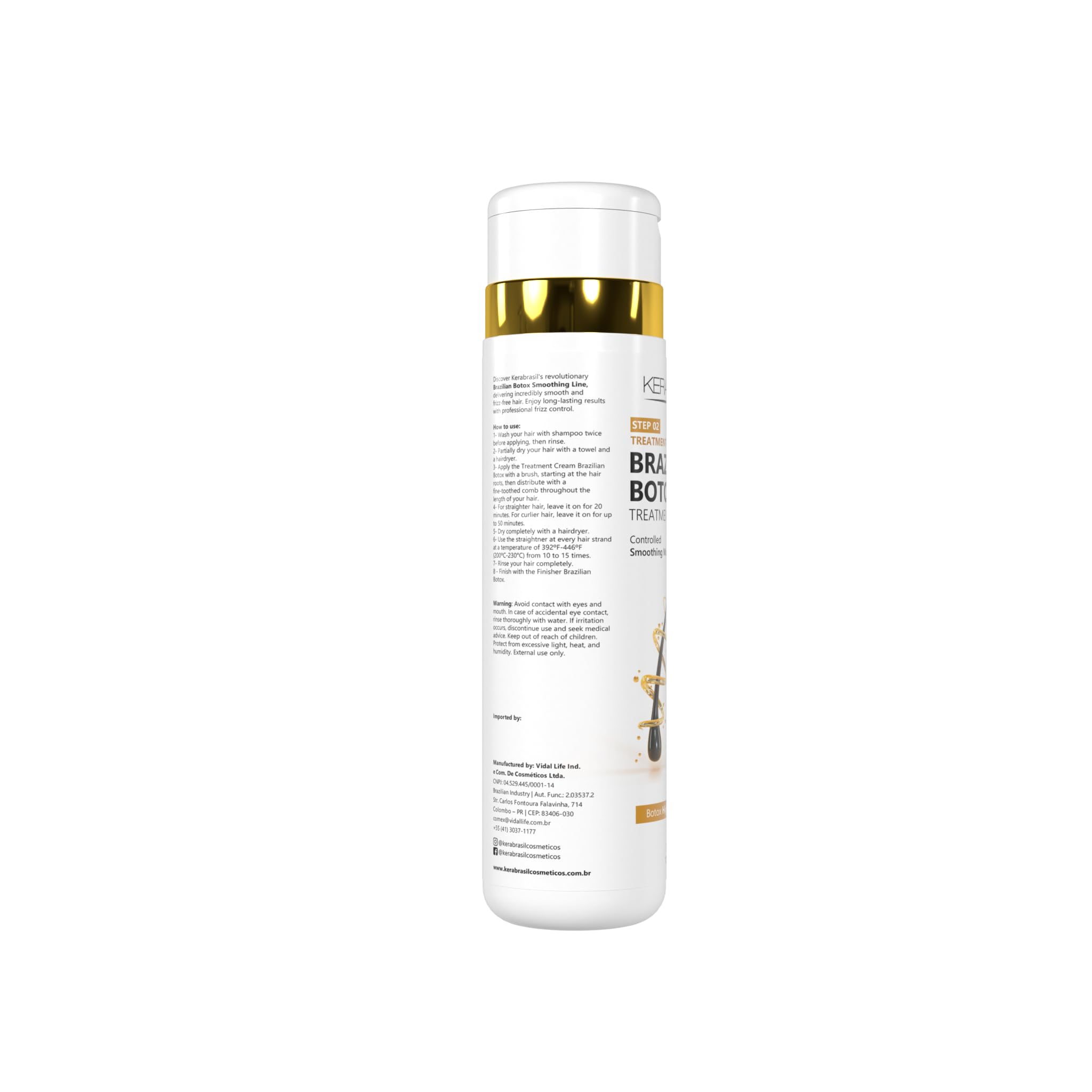 Kerabrasil STEP 01-03 Botox Bresilien sur cheveux abîmés à démêler