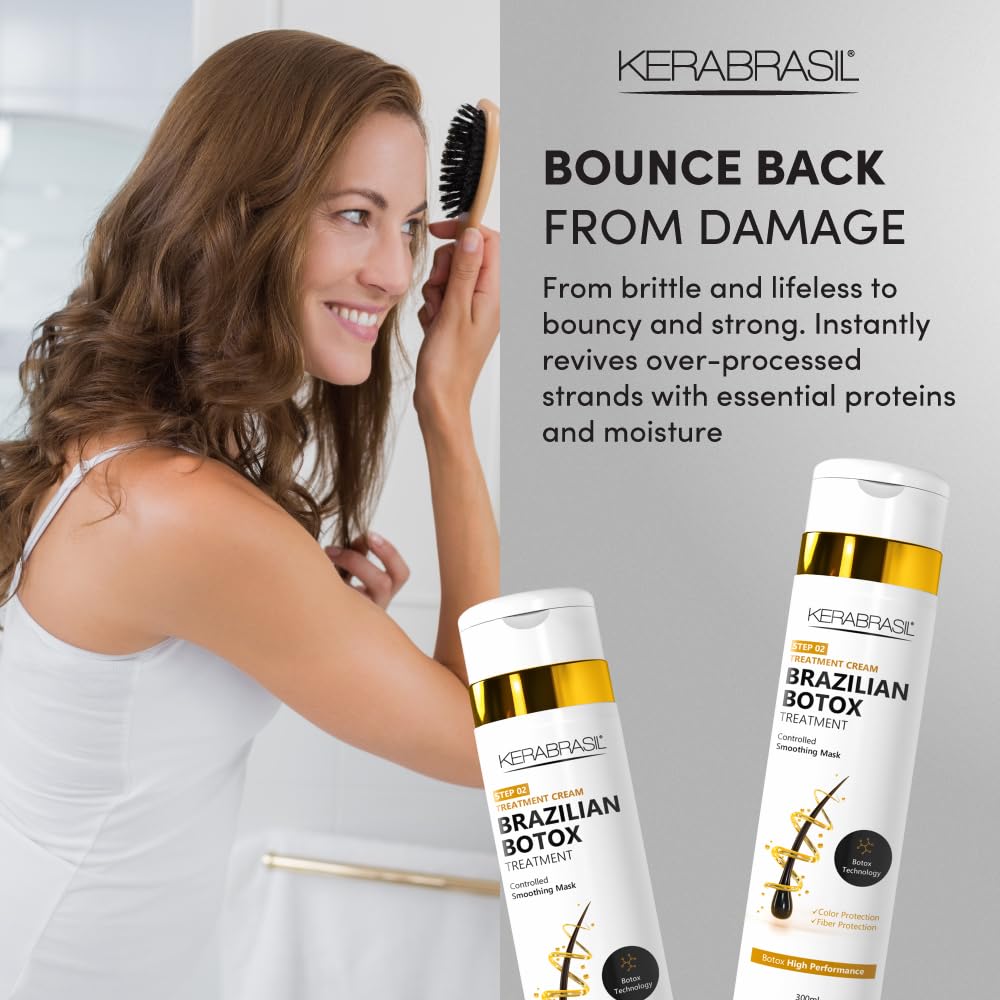 Kerabrasil STEP 01-03 Botox Bresilien texture soyeuse prête à coiffer