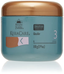 Glossifiant KeraCare en flacon, hydratation et apaisement du cuir chevelu sec.