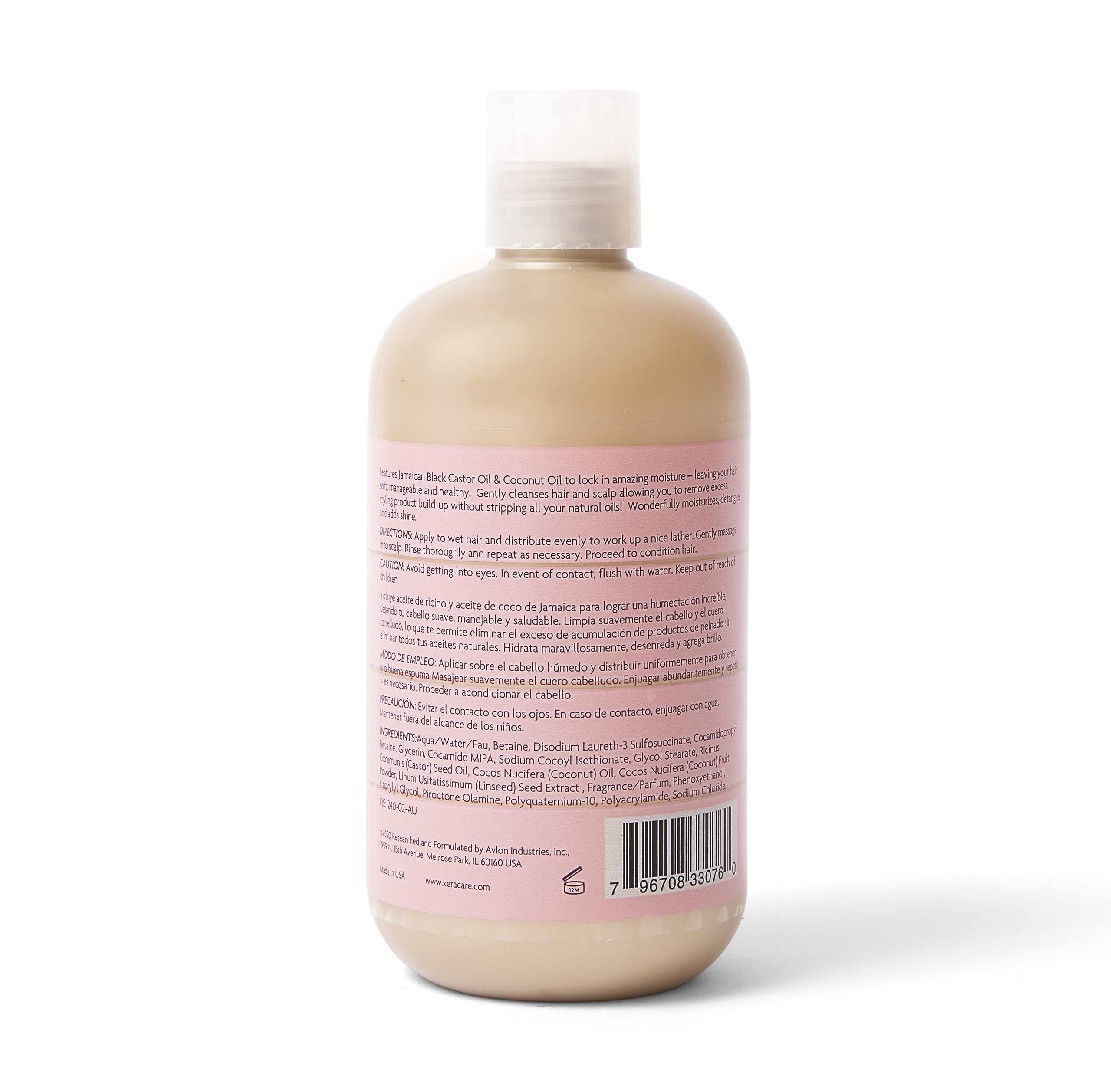 Texture crèmeuse du Shampooing Hydratant KeraCare, expérience riche et soyeuse.