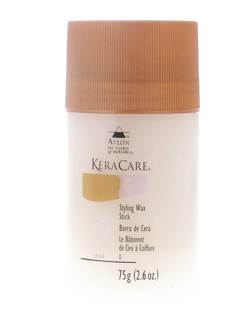 Keracare bâton cire coiffante, emballage prêt à l’emploi, texture prête pour un style durable.