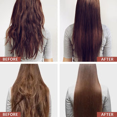 Keragen – application sur cheveux humides pour un lissage efficace et durable.