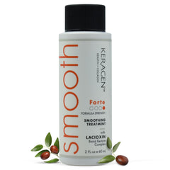 Keragen — bouteille avec formule forte sans sulfate pour lissage efficace des cheveux.