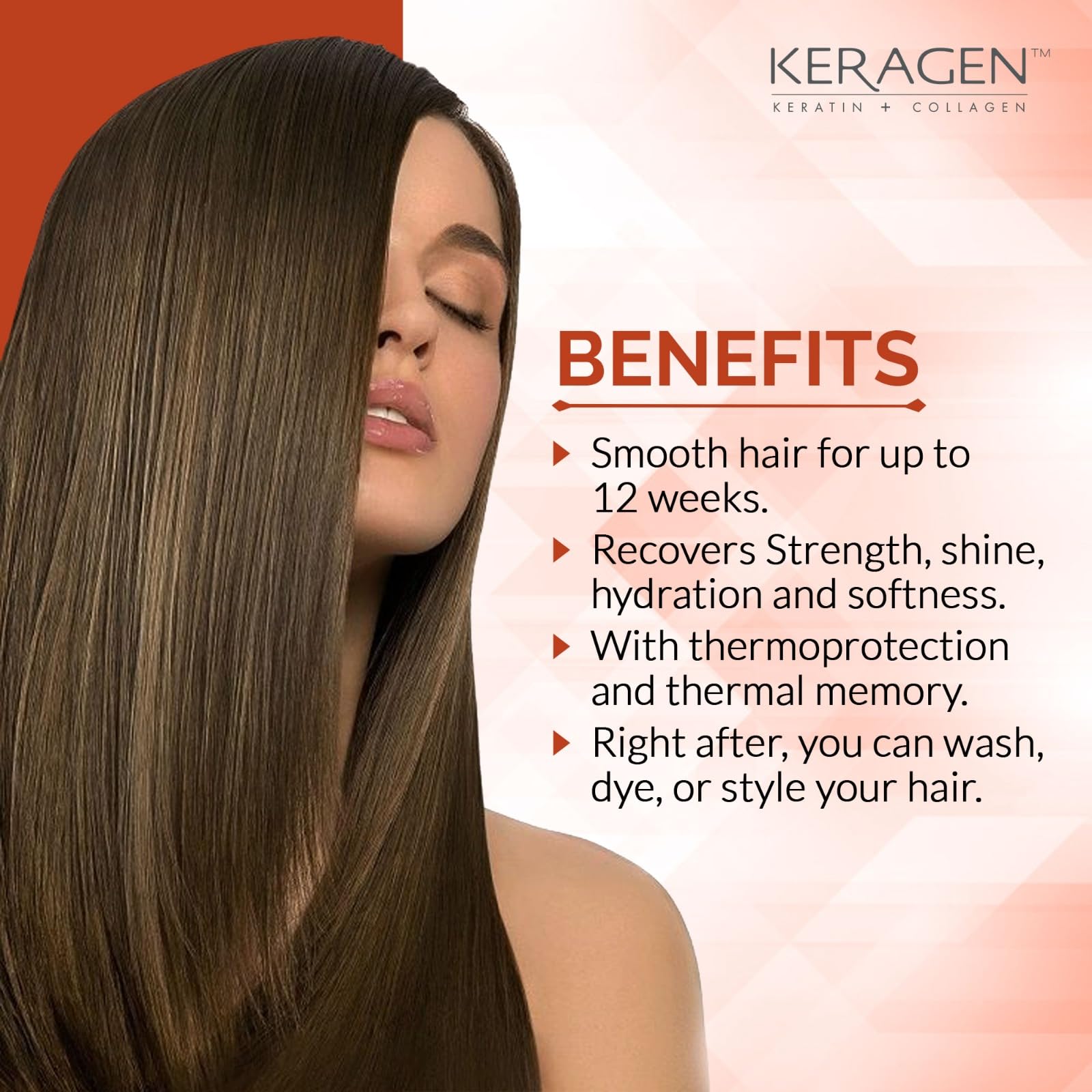 KERAGEN Shampoing clarifiant – préparation des cheveux avant le traitement.