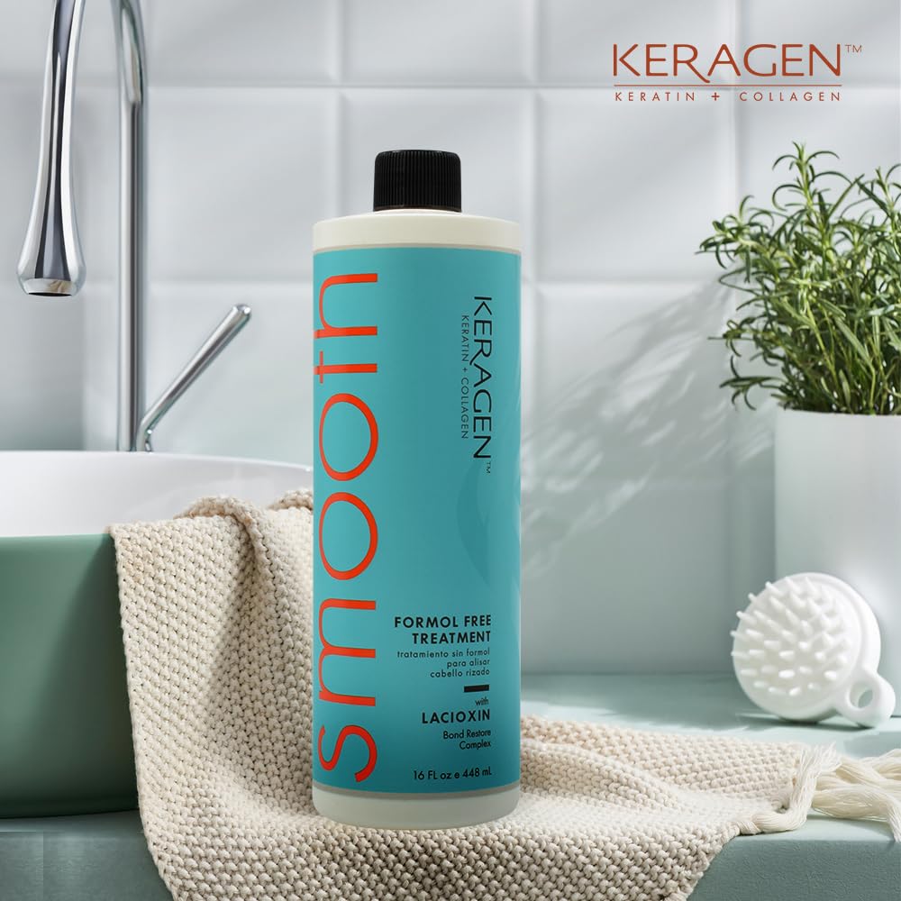 Keragen protection couleur: lissage sans compromettre la teinte.
