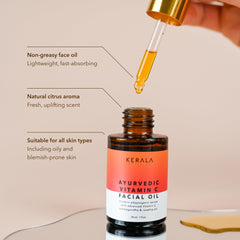 Kerala Rituals huile visage ashwagandha, équilibre de la peau et douceur.