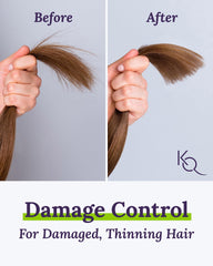 Après-shampoing Keranique pour cheveux endommagés, démêle et nourrit.