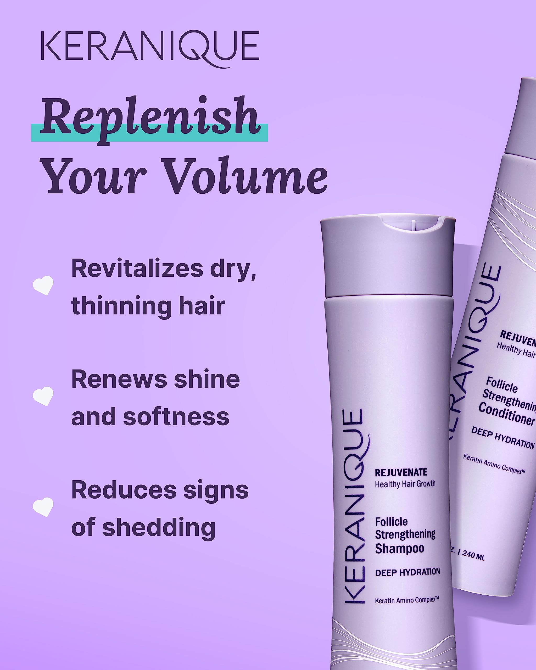 Ingrédient lupine Keranique, nourrissant et revitalisant.