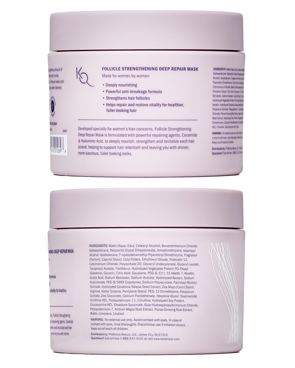 Keranique Routine Soin – solution pour cheveux fins.