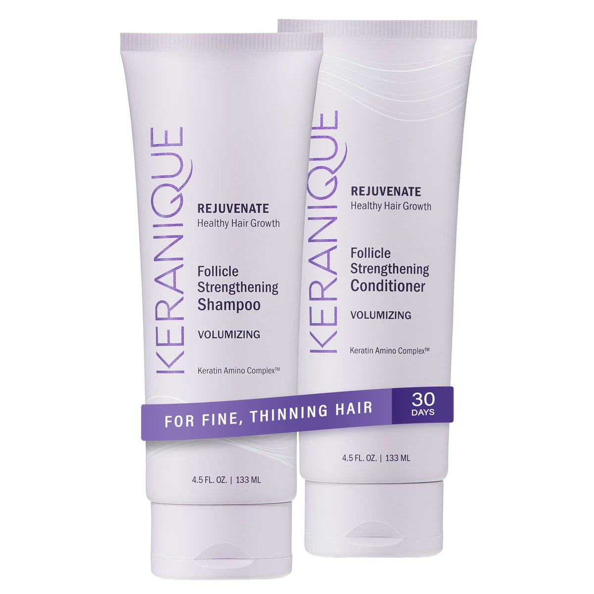 Keranique Shampoo: flacon volume pour cheveux fins et texture dense