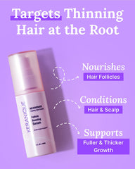 Cuir-chevelu illustrant l’application du Keranique Follicle Booster