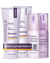 Keranique Shampooing Volume : volume accru et cheveux plus épais après lavage.