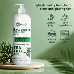KERAPIL Bacterinyl arbre-a-the bouteille – senteur naturelle apaisante pour lavage quotidien