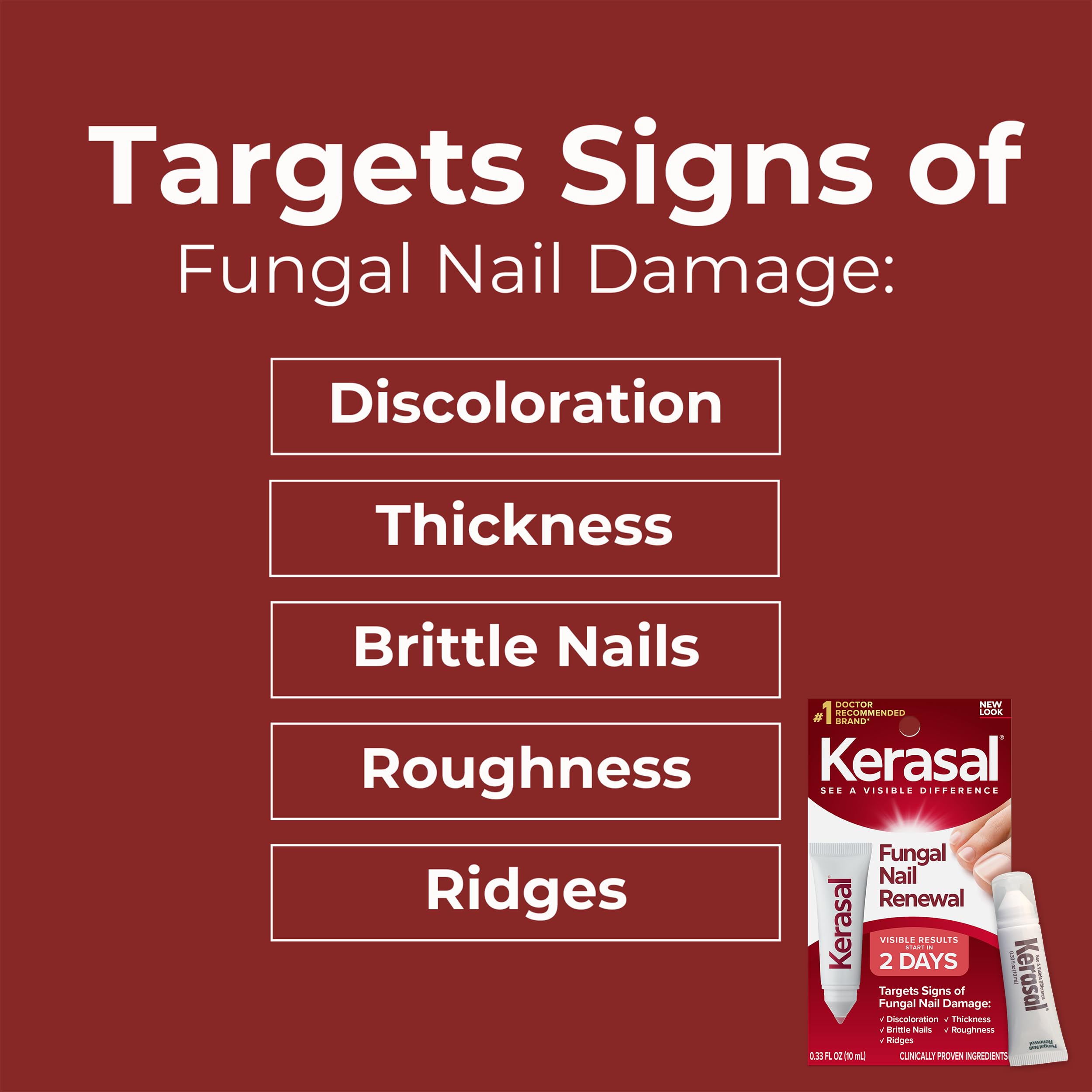 Kerasal Ongles Avant-Après: aperçu clair de l'apparence des ongles.