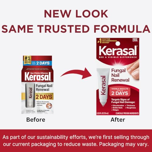 Kerasal Renouvellement Ongles: bouteille prête pour l'application quotidienne.