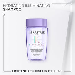 Kerastase Blond Absolu Lumière, vue du produit sur table, présentation élégante