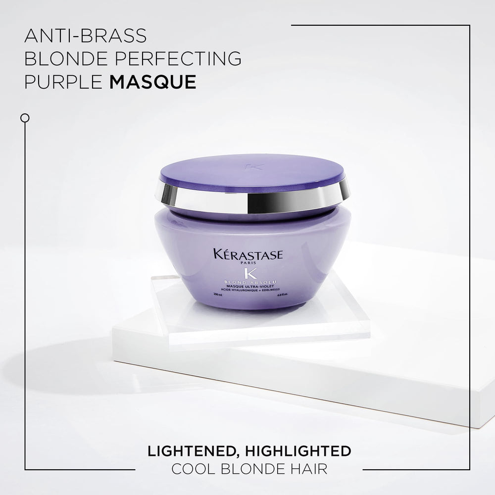Kerastase Blond Absolu pigments bleus et violets déposent la couleur.