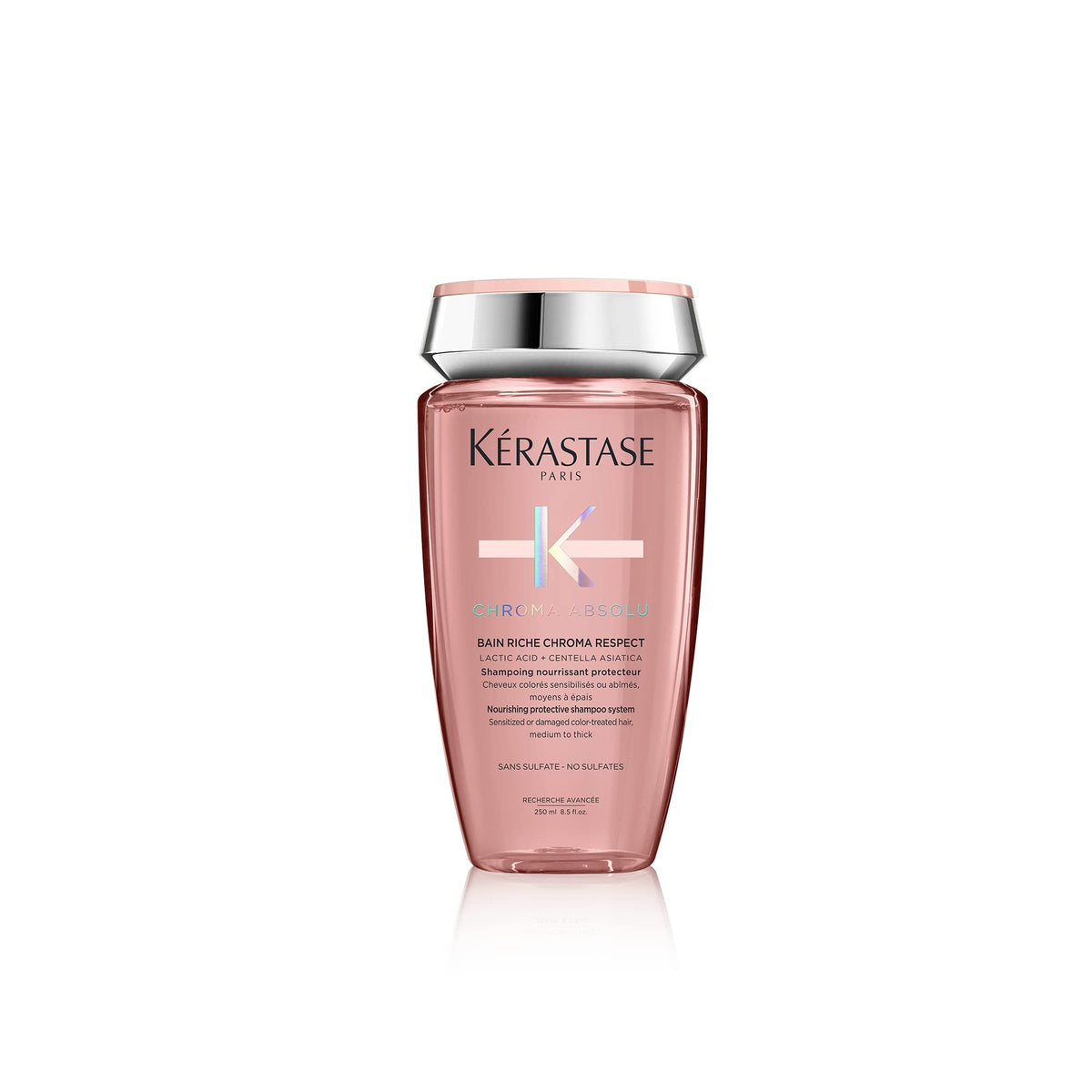 KÉRASTASE Chroma Absolu shampooing-respect : flacon pour protéger couleur et brillance.