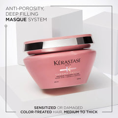 Kérastase Chroma Absolu masque hydratation profonde pour renforcer les fibres capillaires.
