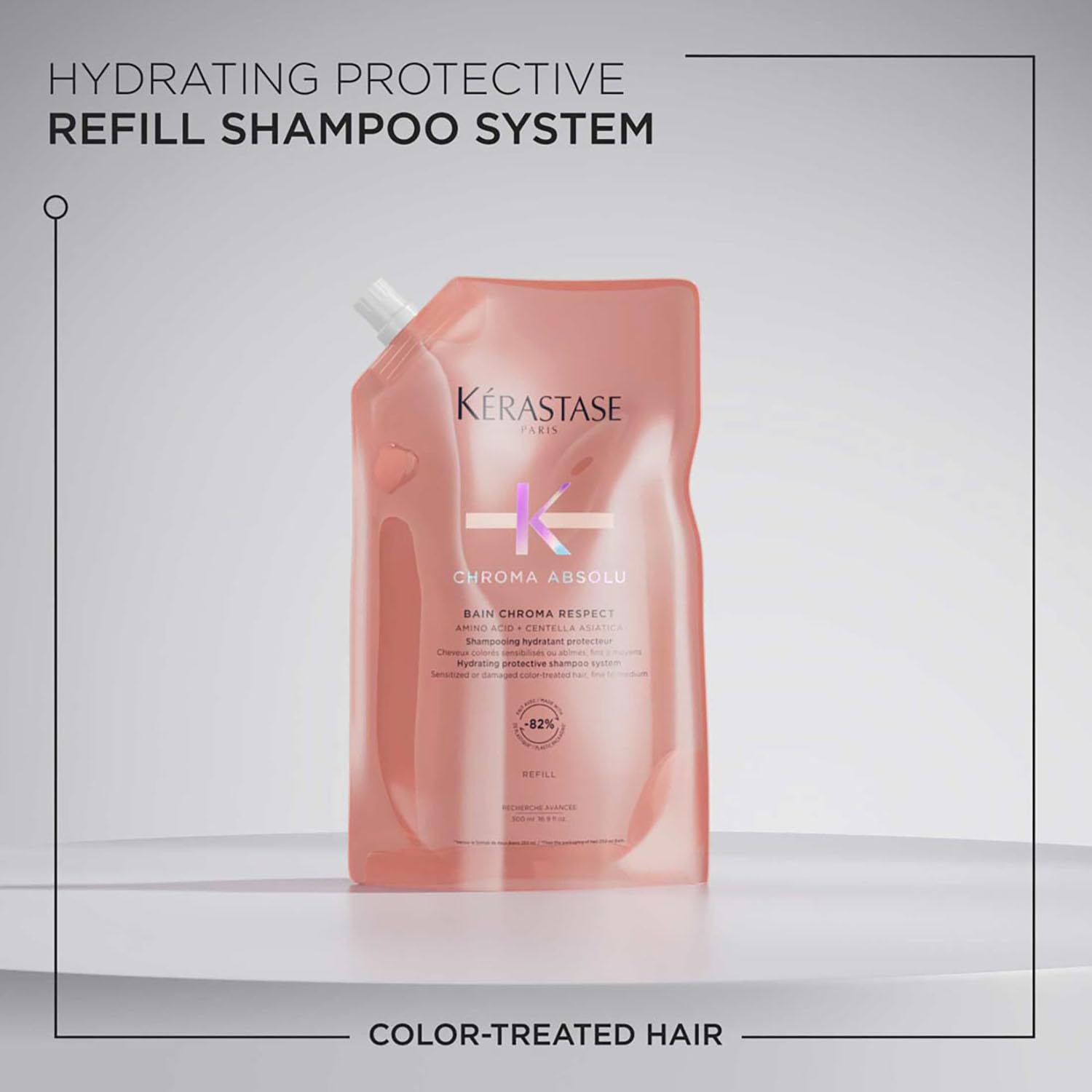 KÉRASTASE Chroma Absolue etiquette sans sulfates : mention sans sulfates sur l’emballage