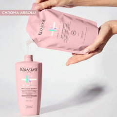 KÉRASTASE Chroma Absolute Shampoing – acide hyaluronique pour cheveux plus lisses et hydratés.