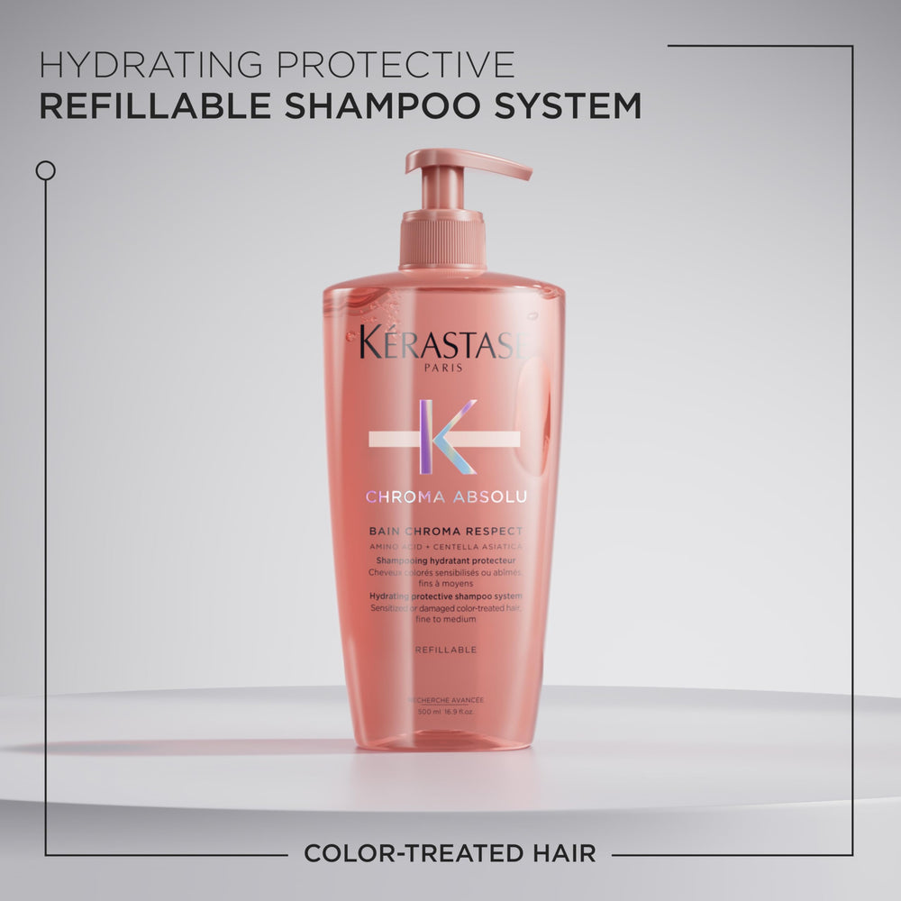 KÉRASTASE Chroma Absolute Shampoing – glycérine, hydratation durable des cheveux colorés.