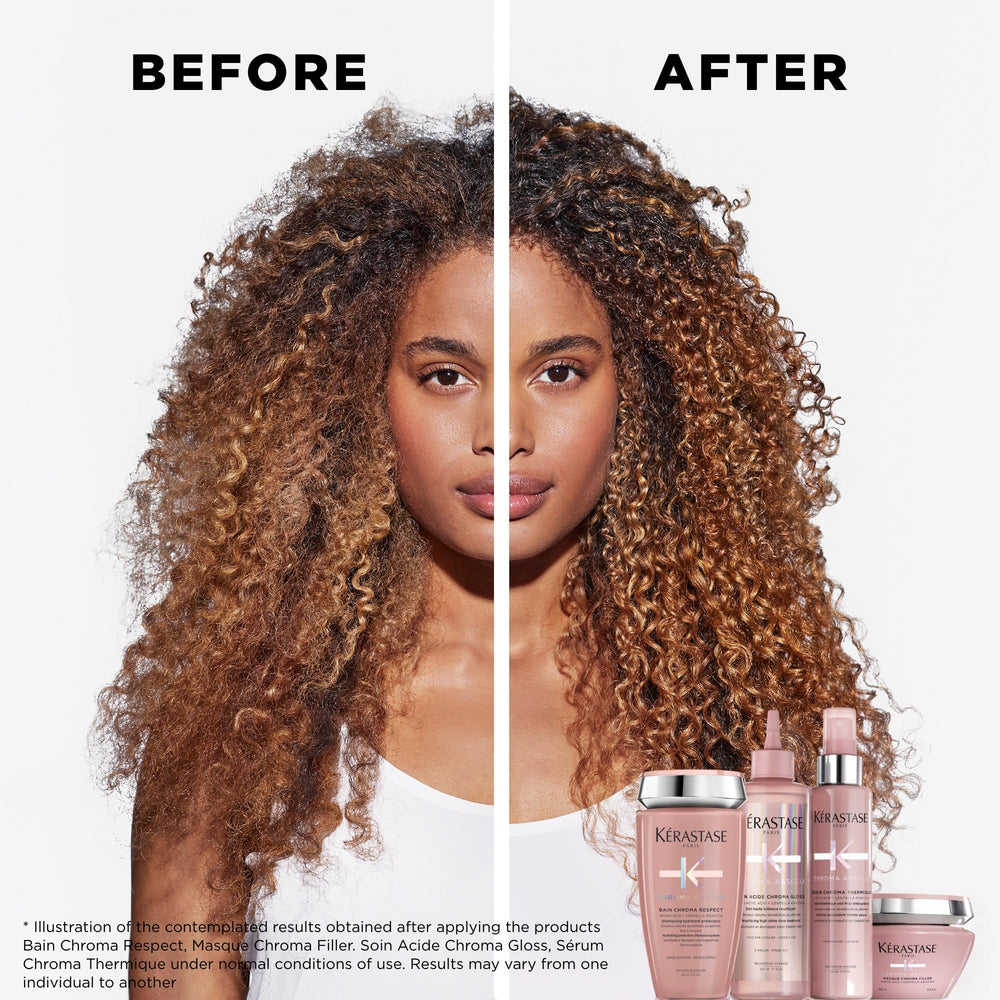 KÉRASTASE Chroma Absolute Shampoing, pompe pratique pour une application précise.