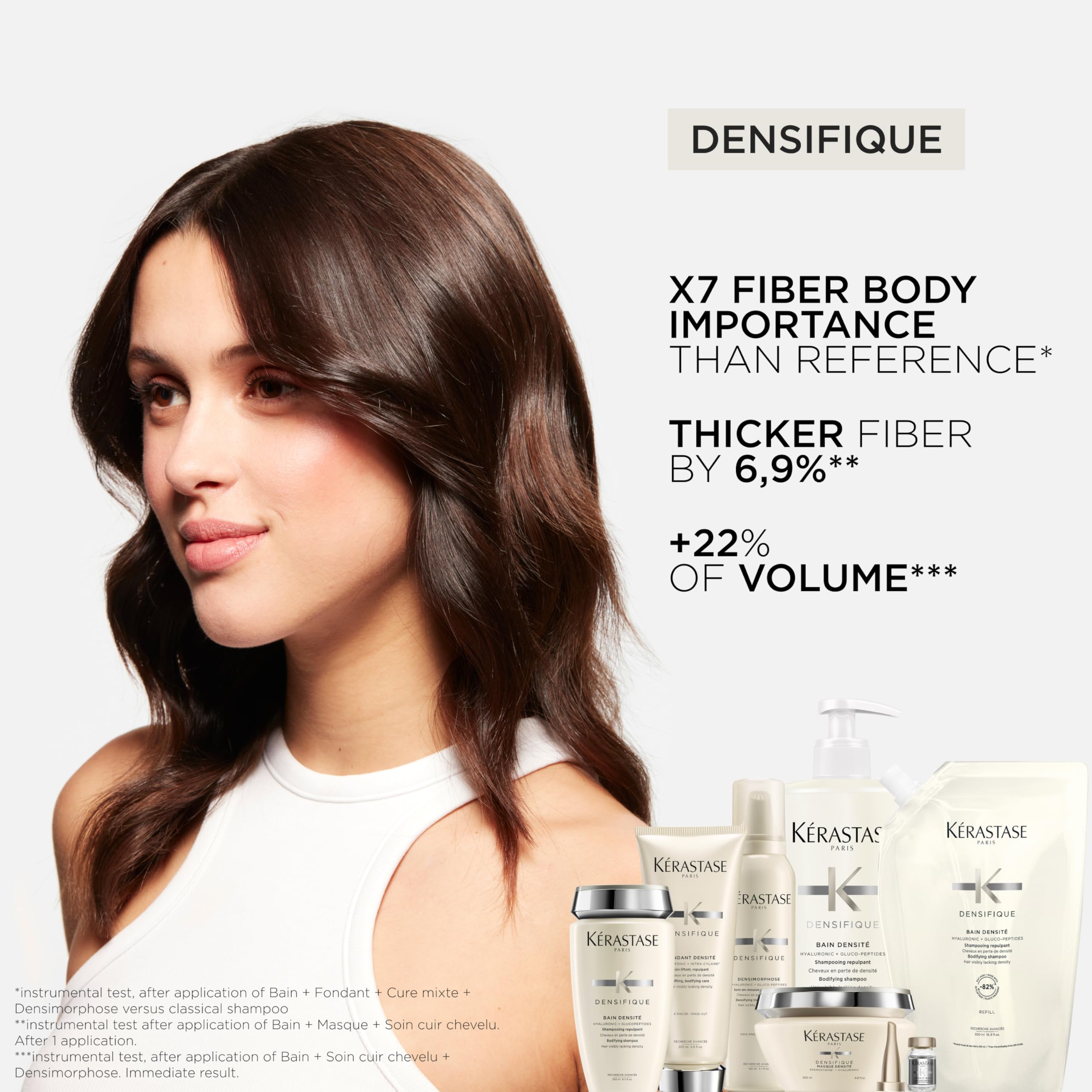 Kérastase Densifique Bain Densité: brillance naturelle après chaque lavage.