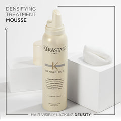 Texture crèmeuse prête à l’emploi pour cheveux fins avec KÉRASTASE Densifique Mousse