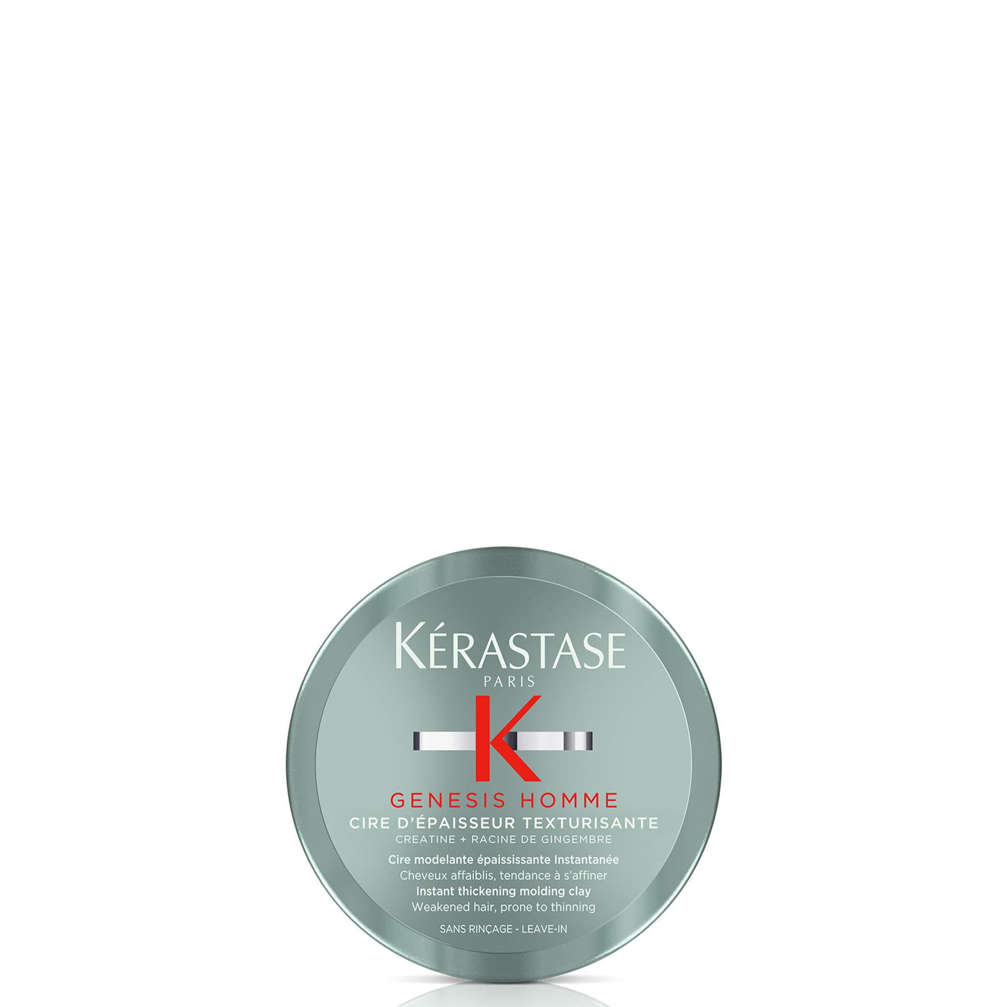 KÉRASTASE Genesis Homme, bouteille pomade, texture définie et tenue légère.