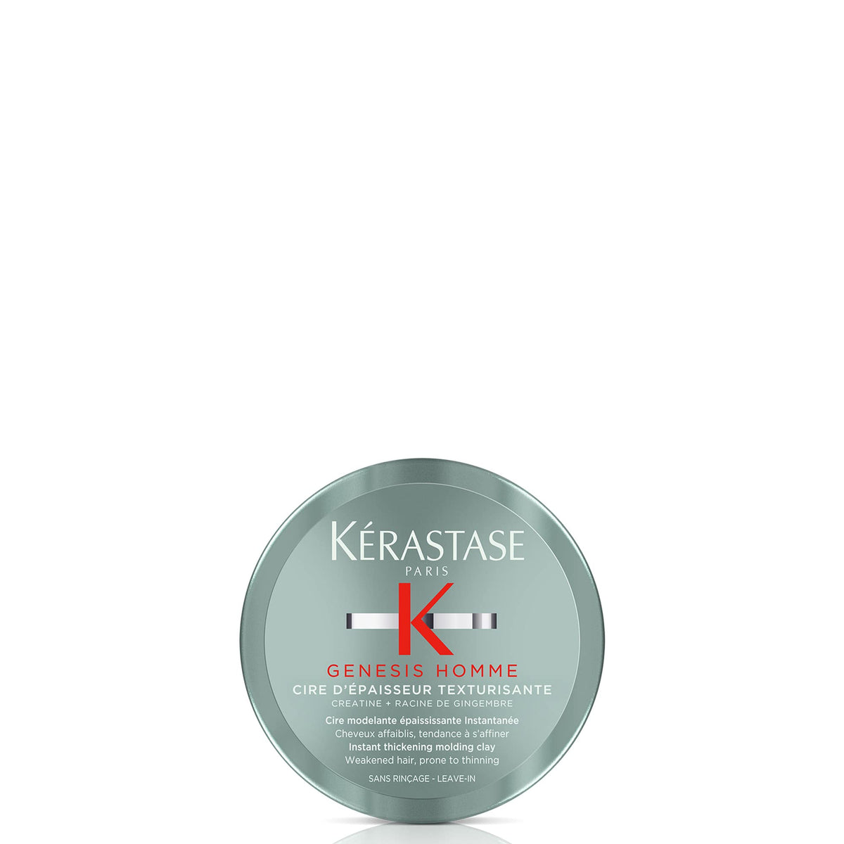 KÉRASTASE Genesis Homme, bouteille pomade, texture définie et tenue légère.