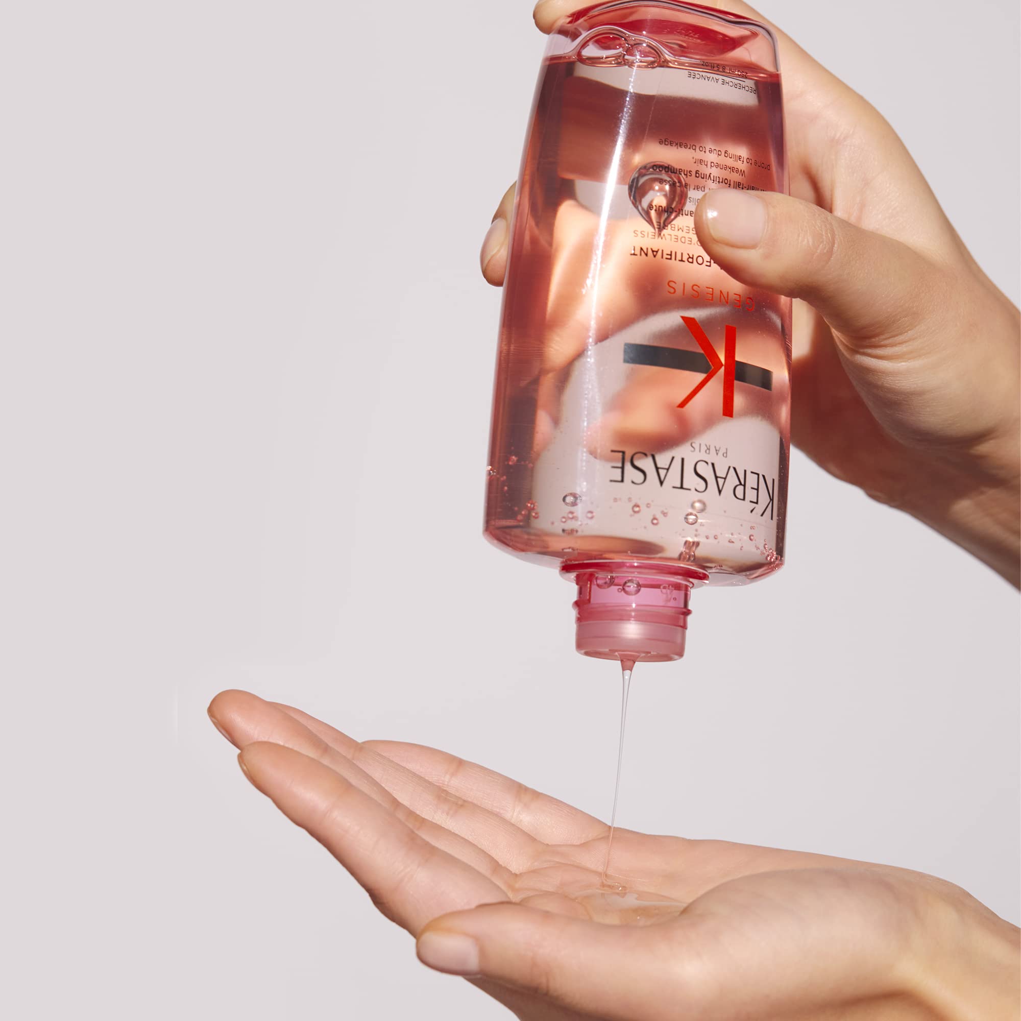Kerastase Genesis – formule sans silicone, respectueuse des cheveux sensibles.