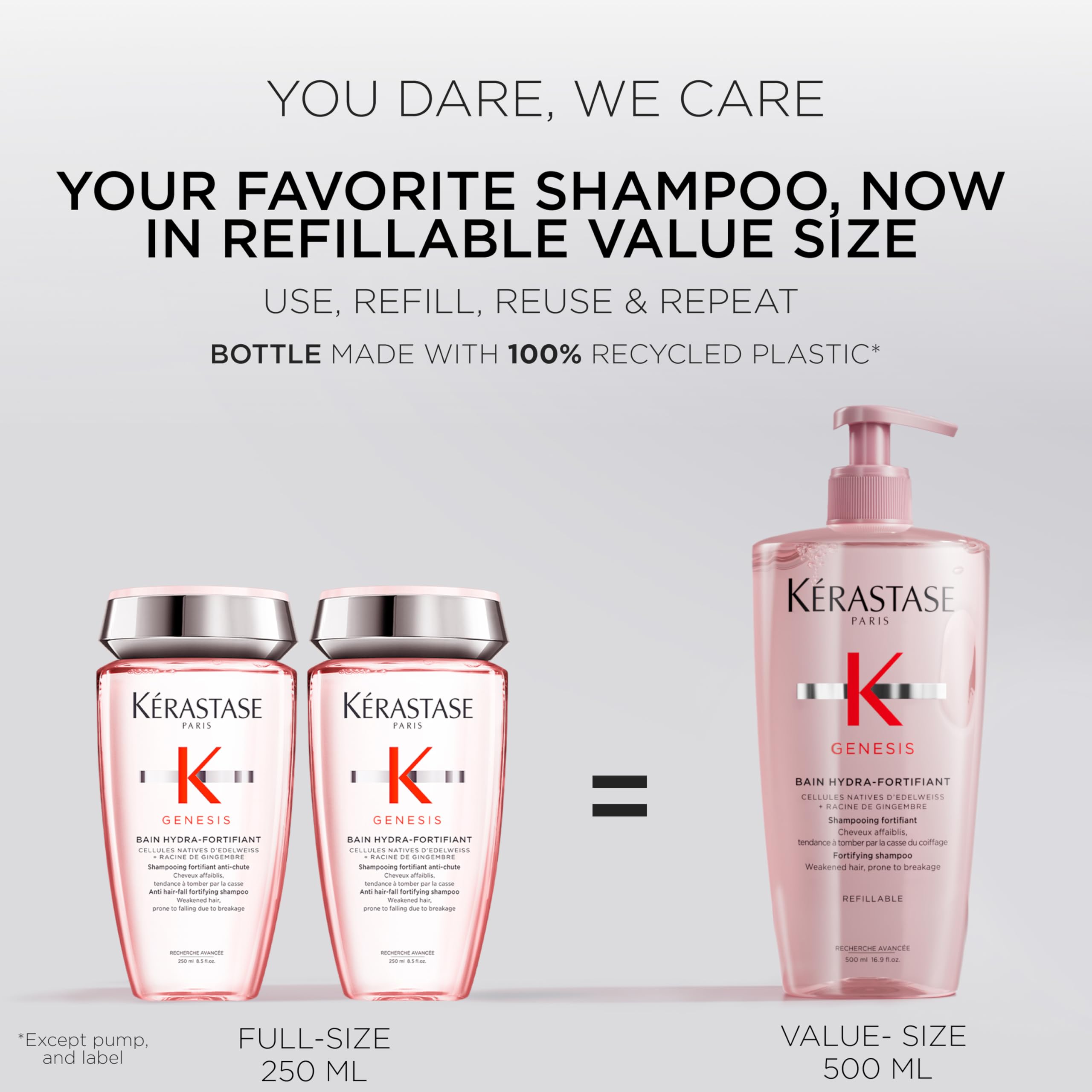 KÉRASTASE Genesis Hydra-Fortifiant: texture crèmeuse visible pour une application agréable.