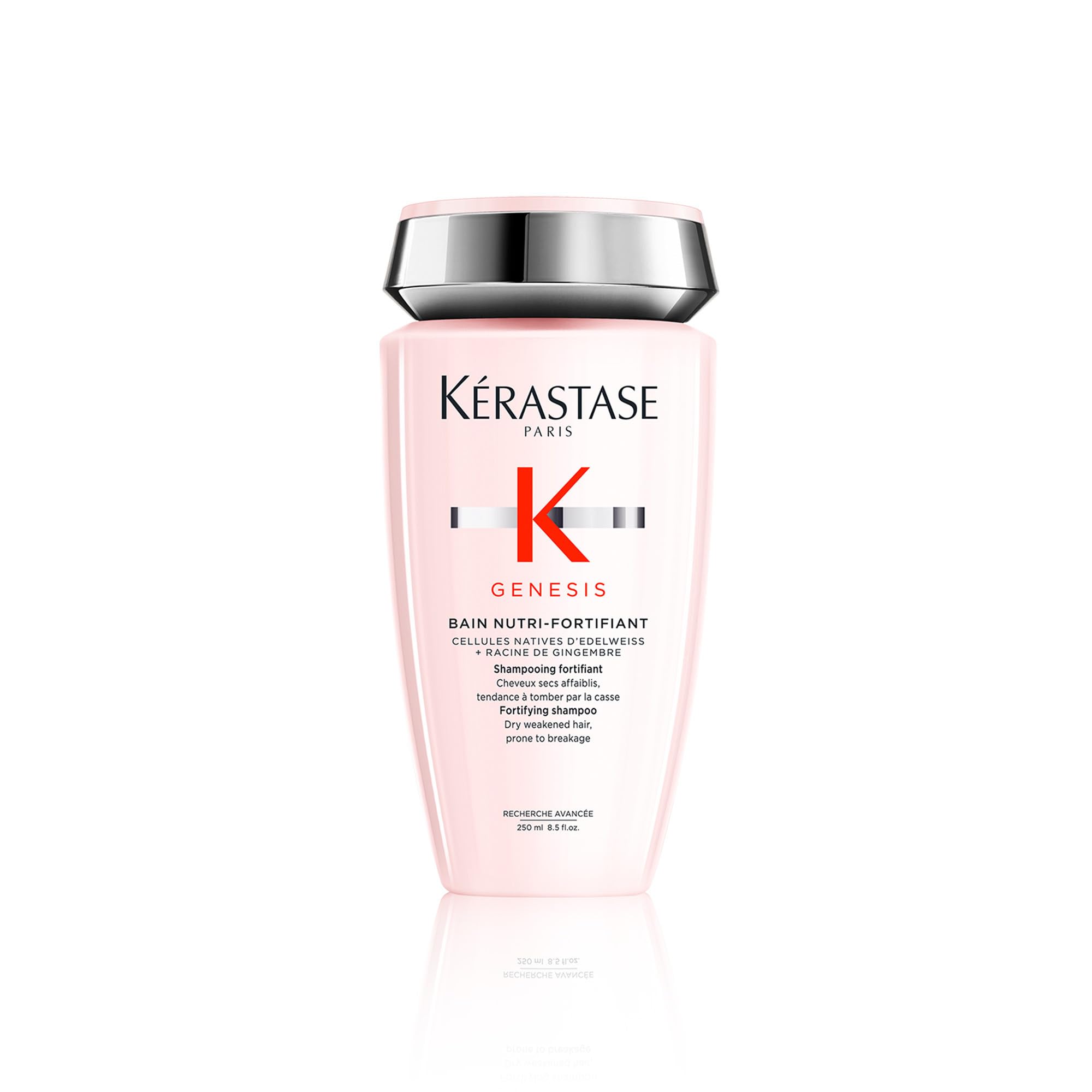 Kérastase Genesis, bouteille: purifie le cuir chevelu et prépare les longueurs.