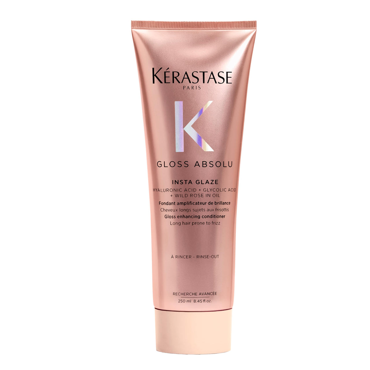 KÉRASTASE Gloss Absolu – Bouteille élégante promettant brillance et hydratation.