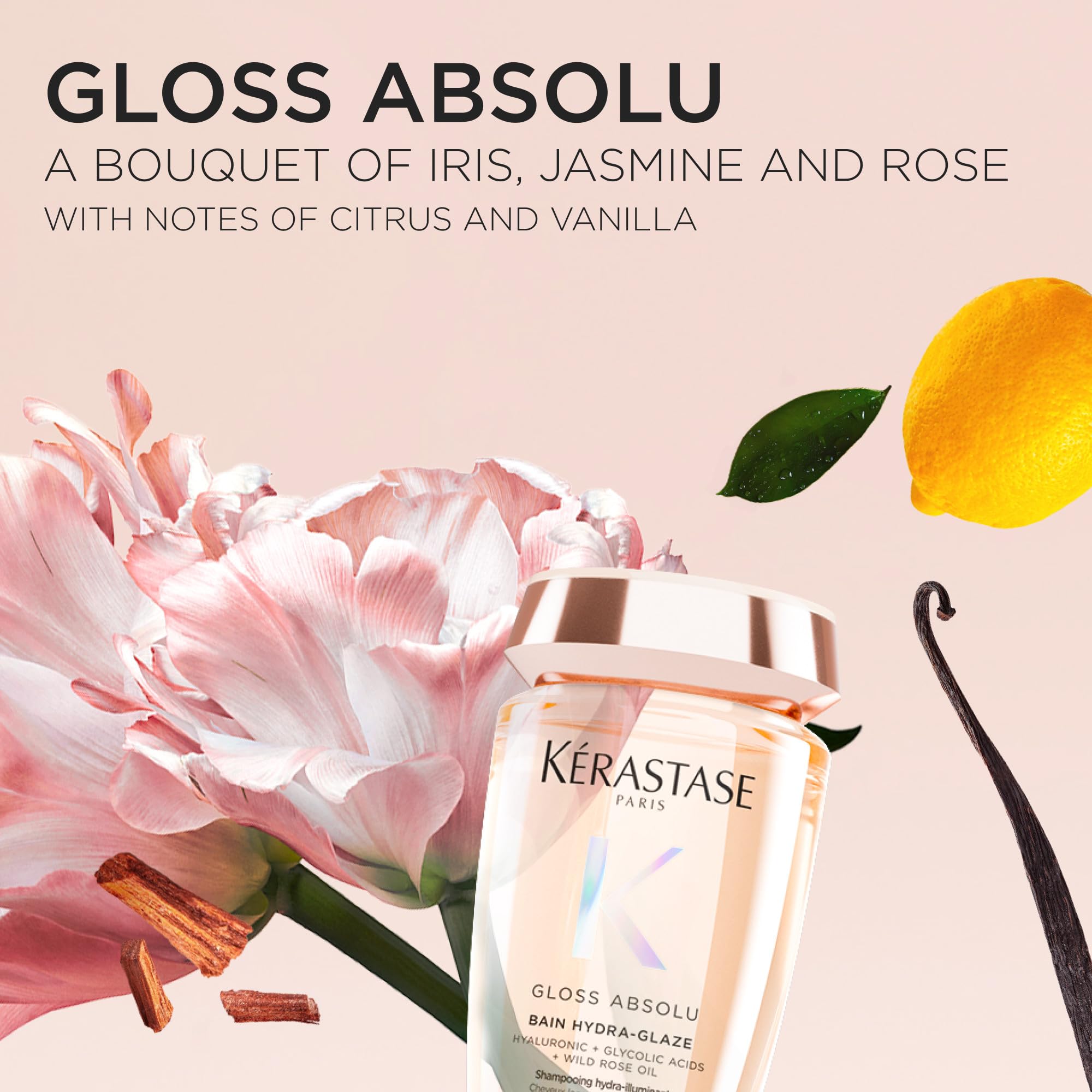Parfum citrus-floral du soin Kerastase Gloss Absolu.
