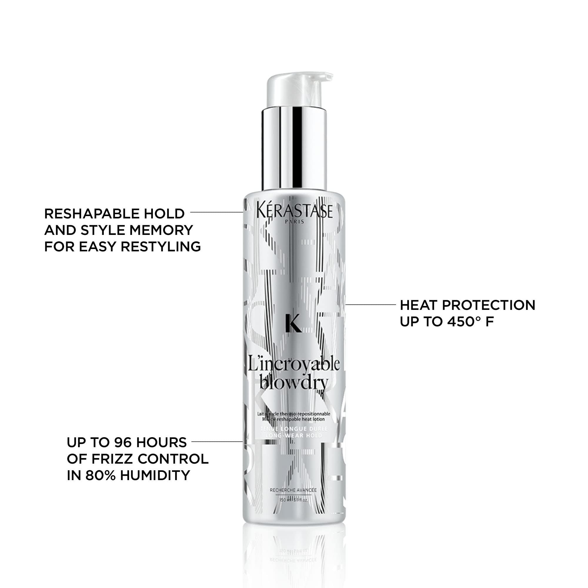 Kérastase L'incroyable Blowdry Serum – cheveux brillants après séchage et tenue maîtrisée.