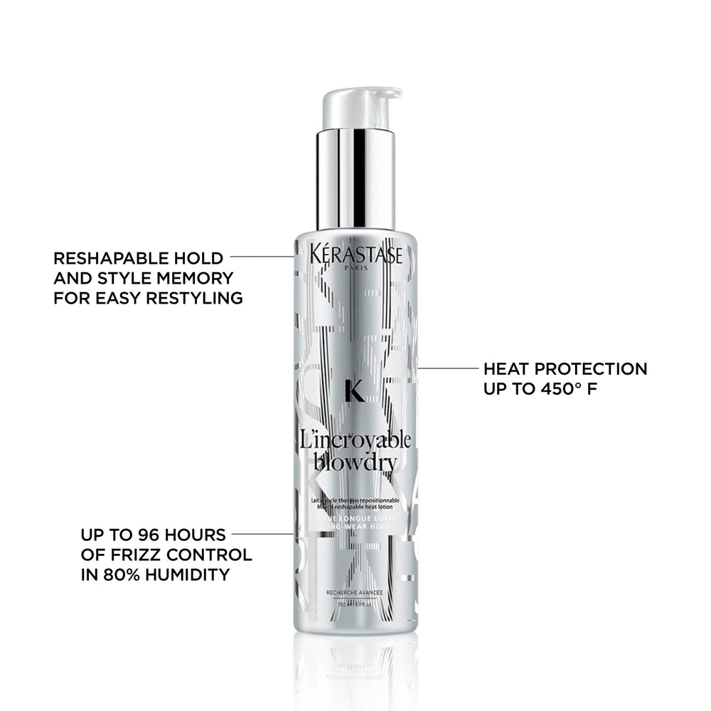 Kérastase L'incroyable Blowdry Serum – cheveux brillants après séchage et tenue maîtrisée.