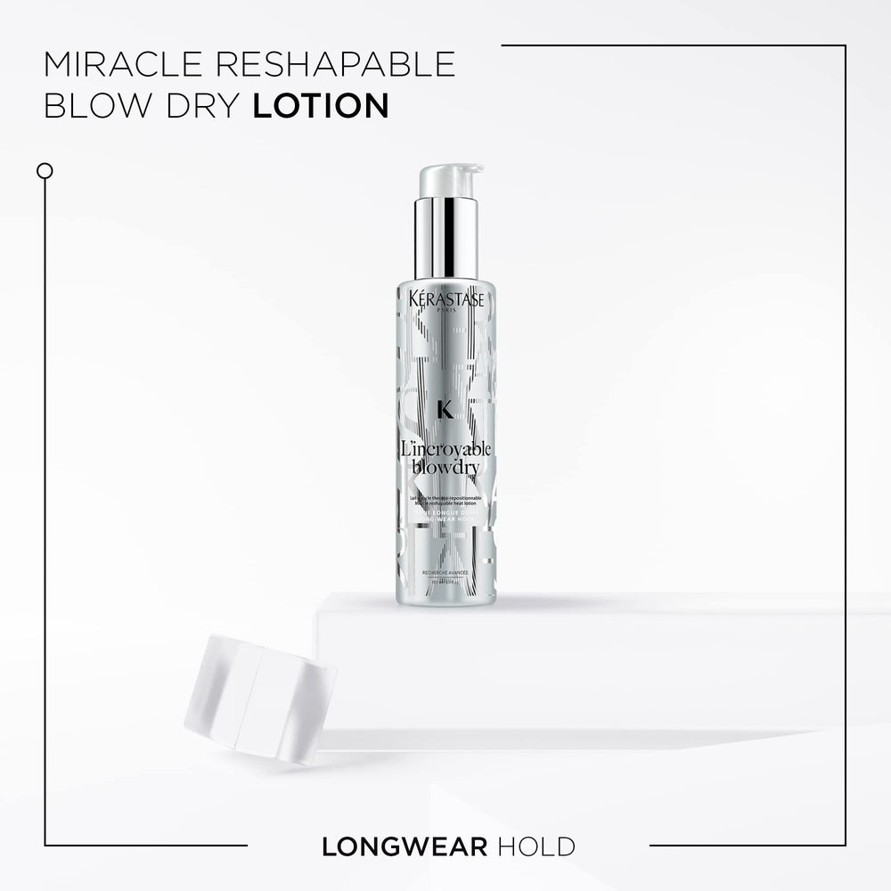 Kérastase L'incroyable Blowdry Serum – texture satinée révélée pour un style fluide.
