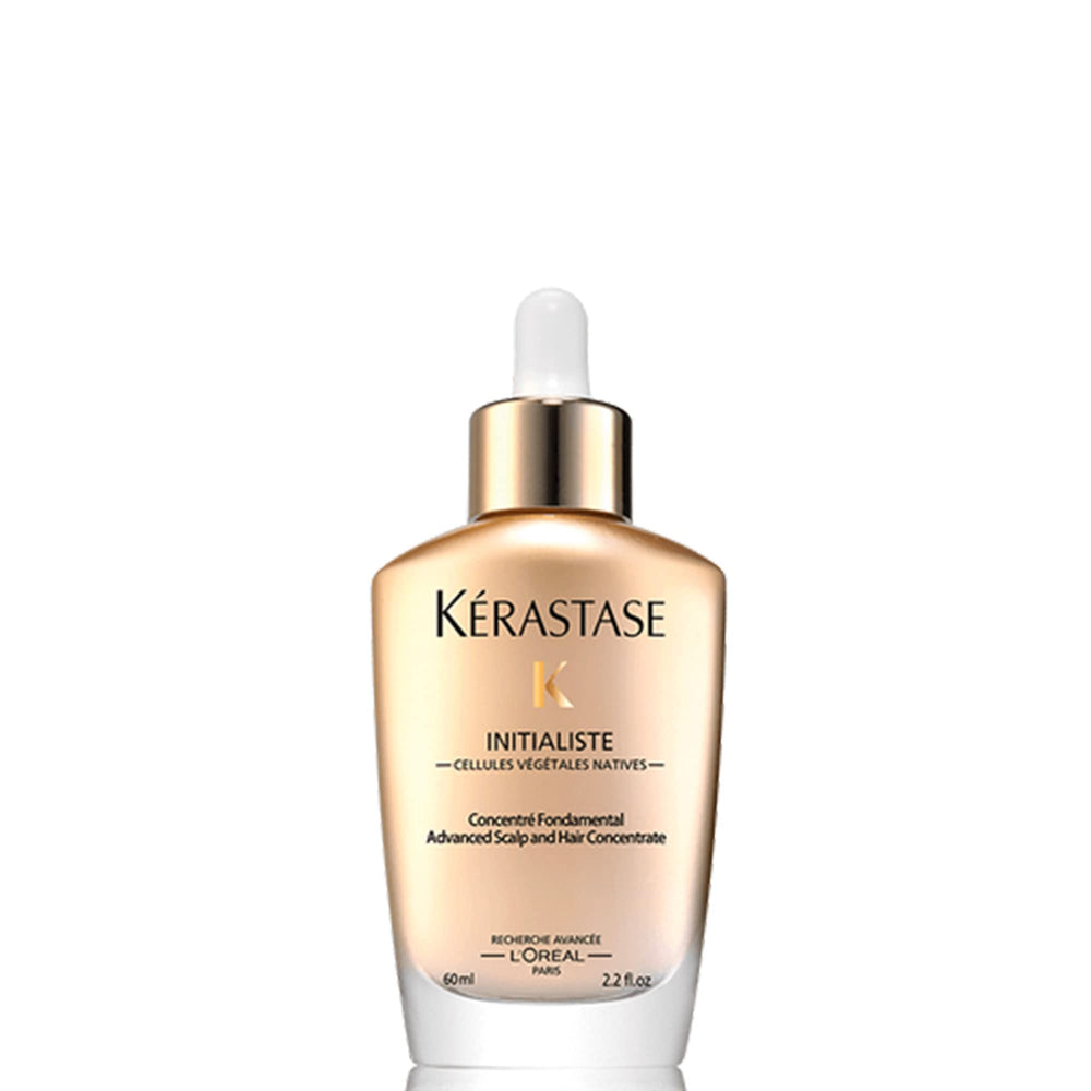 Bouteille KÉRASTASE Initialiste, concentration cuir chevelu, brillance accrue des longueurs.