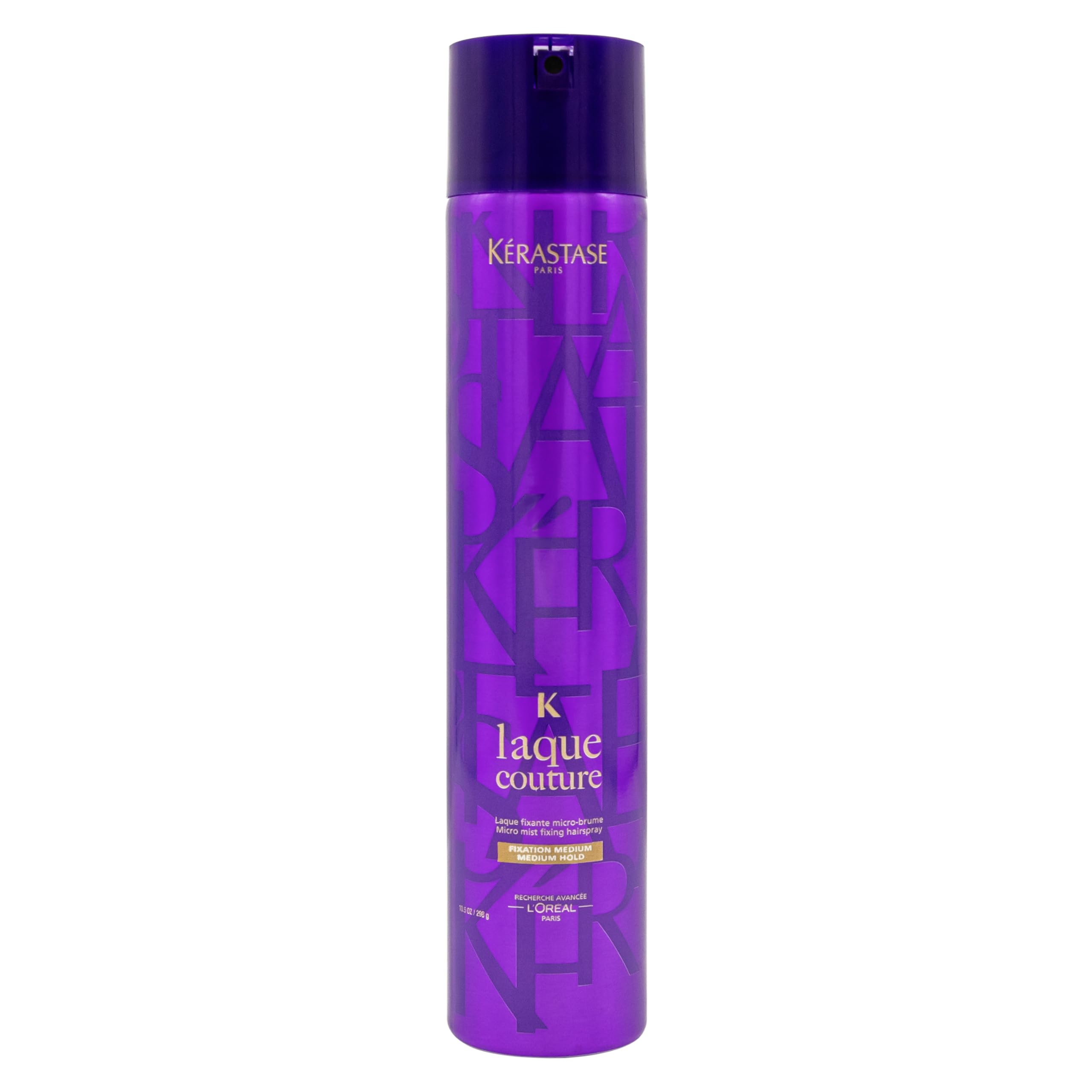KÉRASTASE Laque Couture flacon-pompe, tenue modulable et protection thermique pour cheveux.