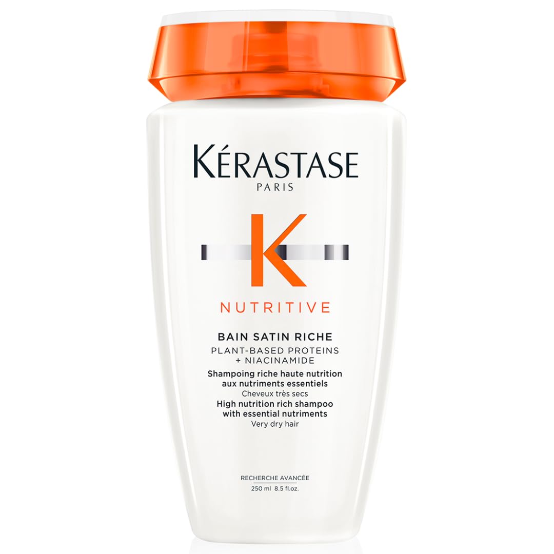 KÉRASTASE Nutritive Bain Satin Riche : bouteille prête pour une routine hydratante.