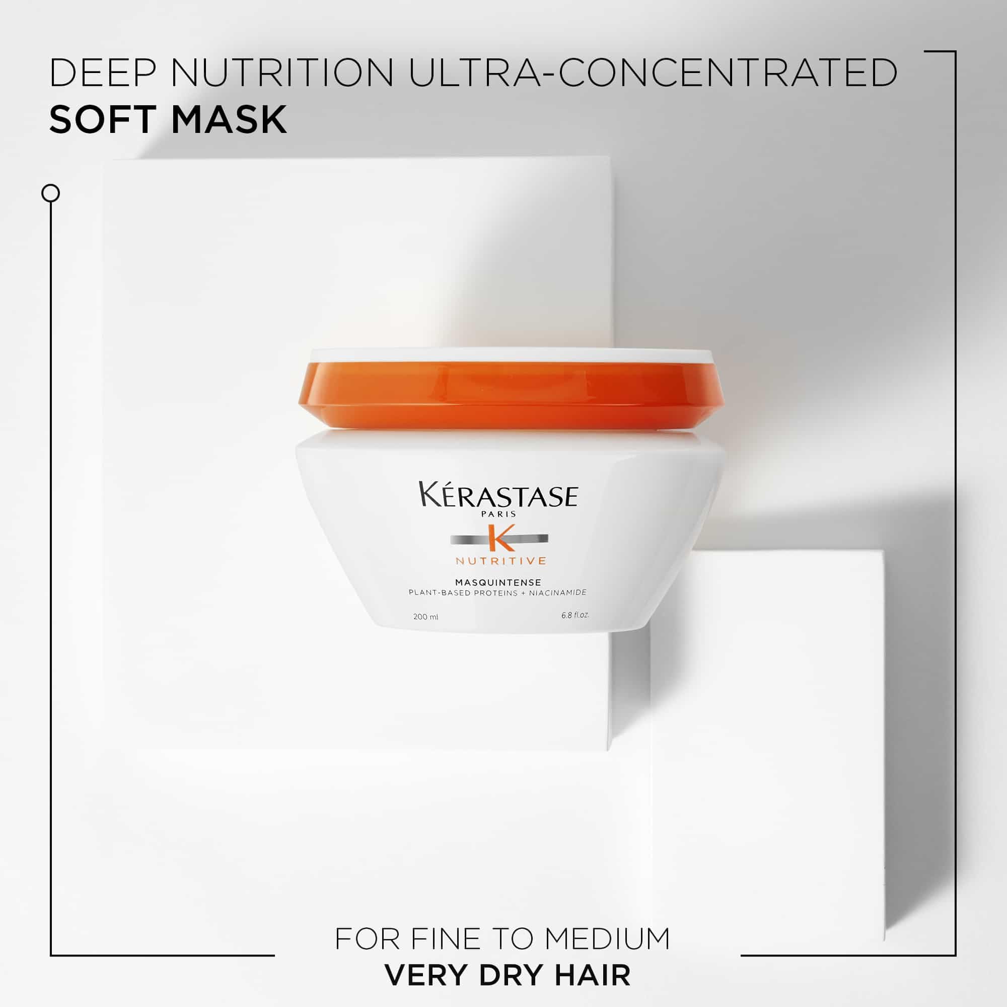 Démêlage facilité après application du masque Nutritive.